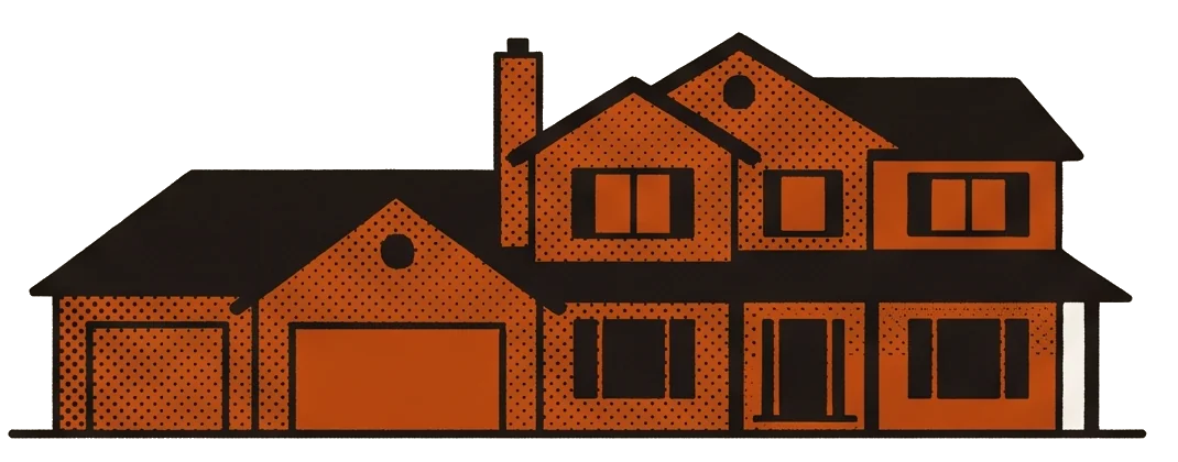 Two-story suburban house